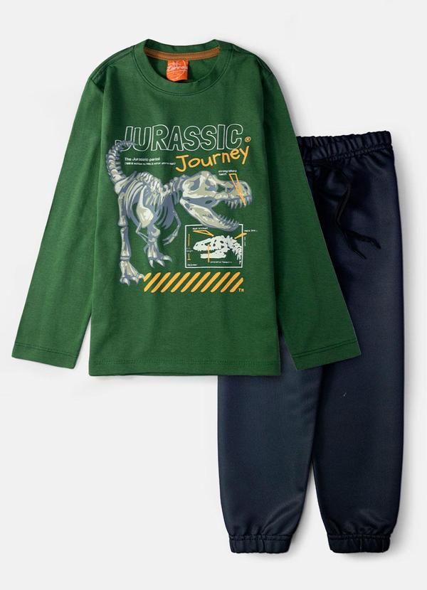 Vista 2 Conjunto Masculino Jurassic Verde Torrox Torrox