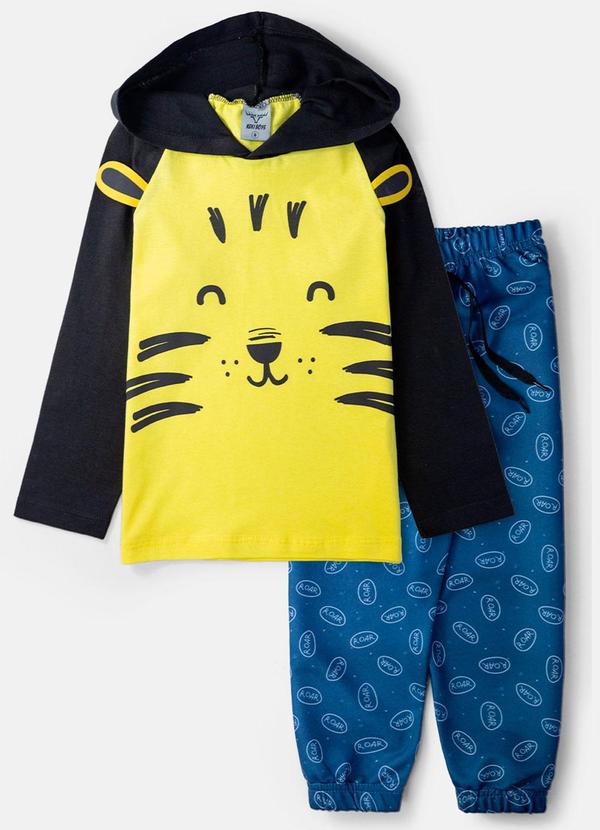 Vista 2 Conjunto Masculino Tigre Mostarda Keki Boys Keki Boys