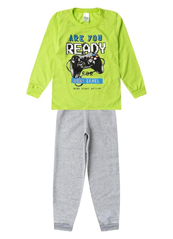 Conjunto Menino Blusa Longa e Calça Verde