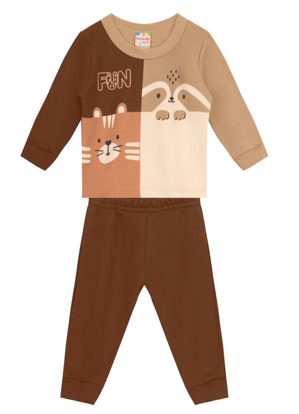 Conjunto Menino de Bichinhos Marrom