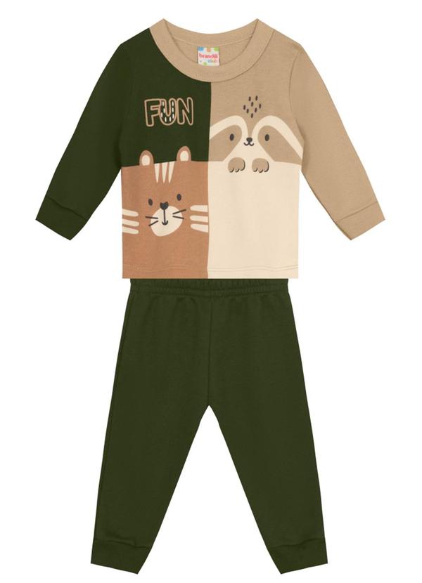 Vista 2 Conjunto Menino de Bichinhos Verde Brandili Brandili