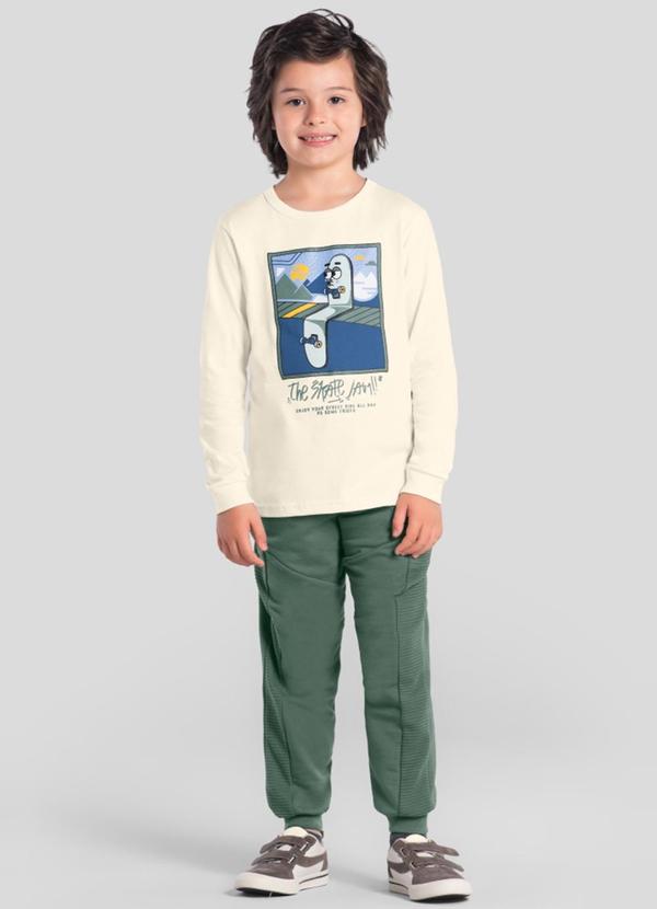 Conjunto Menino de Skate Natural