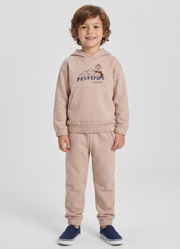 Conjunto Menino Jaqueta e Calça Marrom