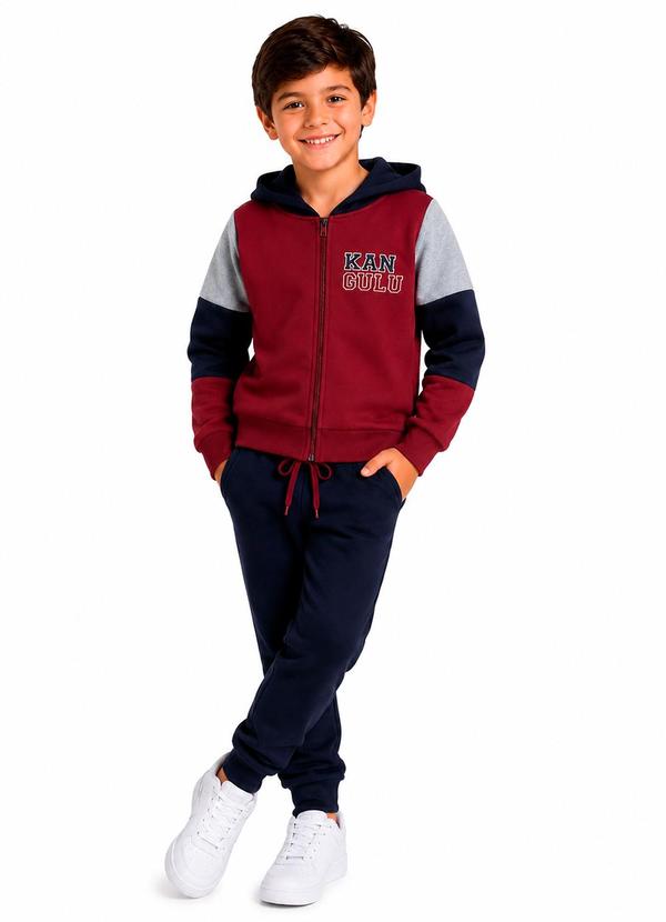 Conjunto Menino Kangulu Bordo