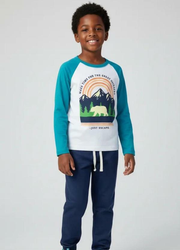 Conjunto Menino Meia Estação Keki Boys Branco