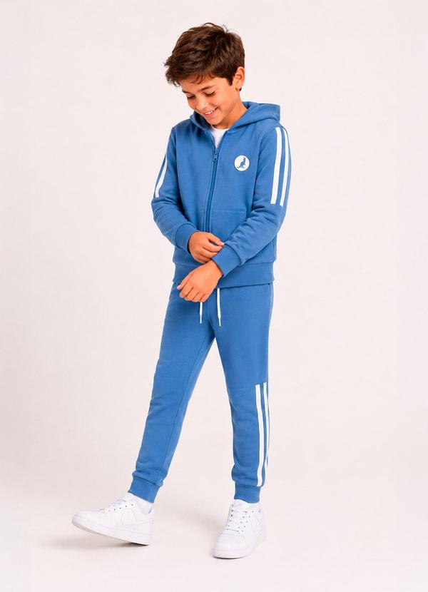 Conjunto Menino Minimalista Kangulu Azul Cobalto