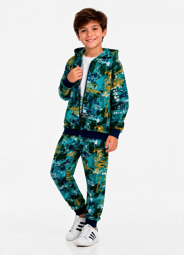 Conjunto Menino Sublimado Verde Militar