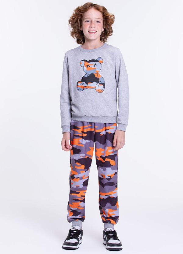 Vista 2 Conjunto Moletom Infantil Camuflado Urso Mescla VIDA COSTEIRA VIDA COSTEIRA