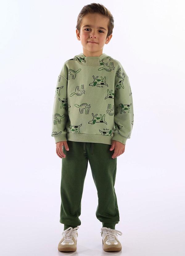 Conjunto Moletom Puppy Fun Verde