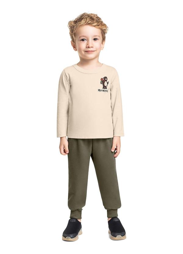 Conjunto Mountain Bear Infantil Bege