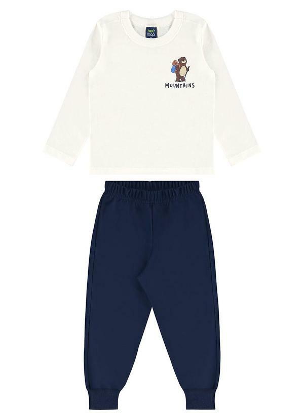 Conjunto Mountain Bear Infantil Branco