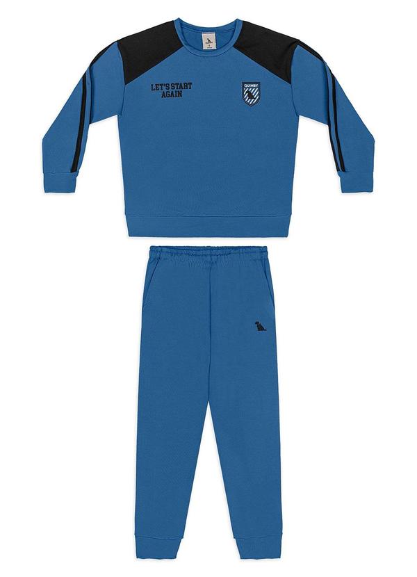 Conjunto para Menino Blusão e Calça Azul