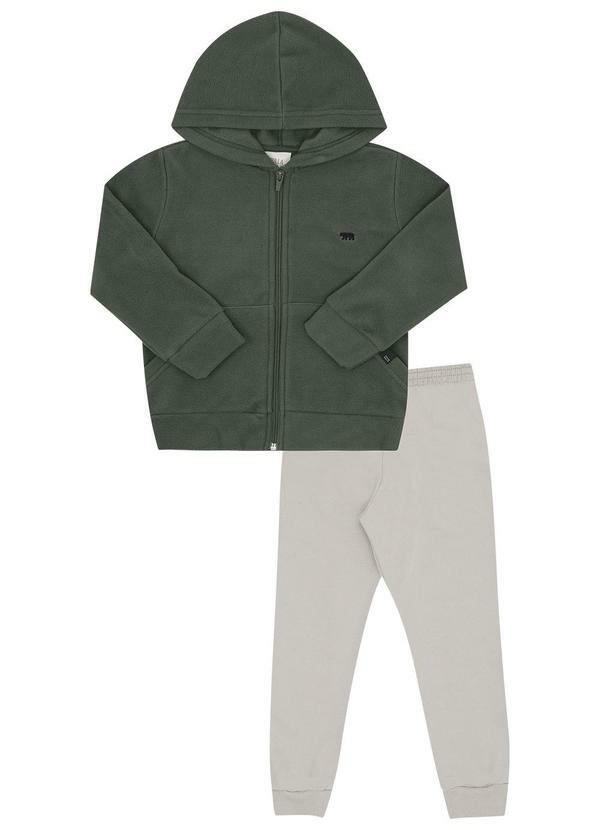 Conjunto Primeiros Passos Malha Soft Verde
