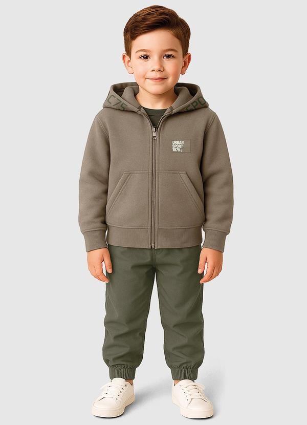 Conjunto Sport Style em Moletom Verde Musgo