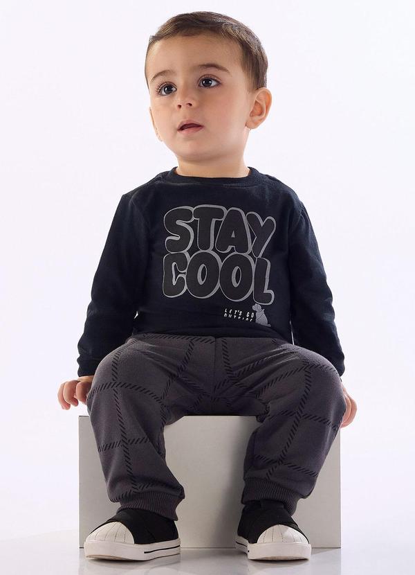 Conjunto Stay Cool para Bebê Menino Preto