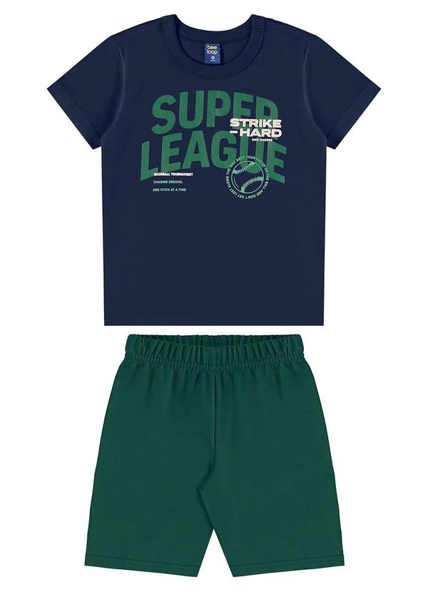 Conjunto Super League Camiseta Azul
