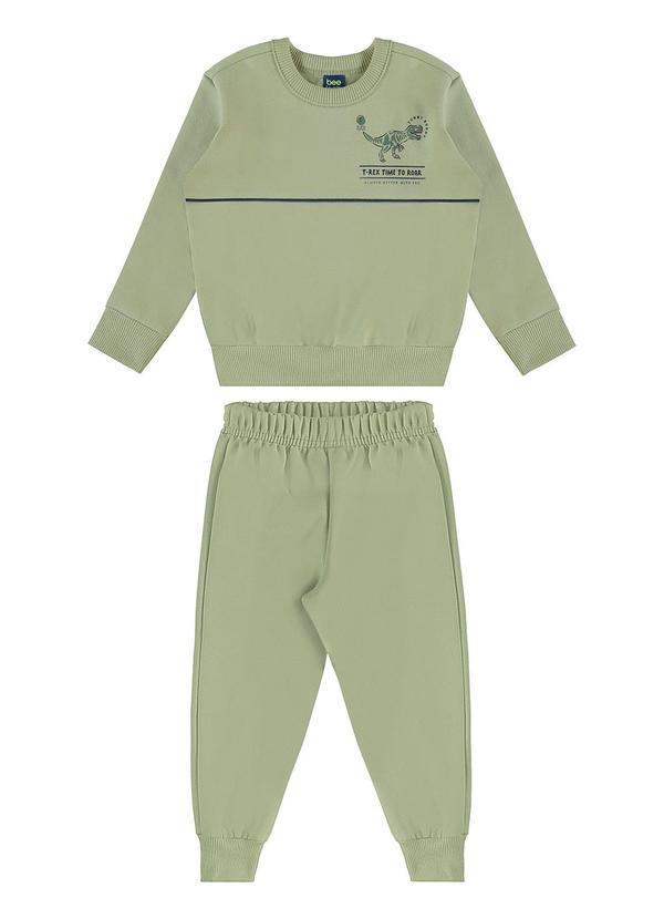 Conjunto T-Rex Time Infantil Verde