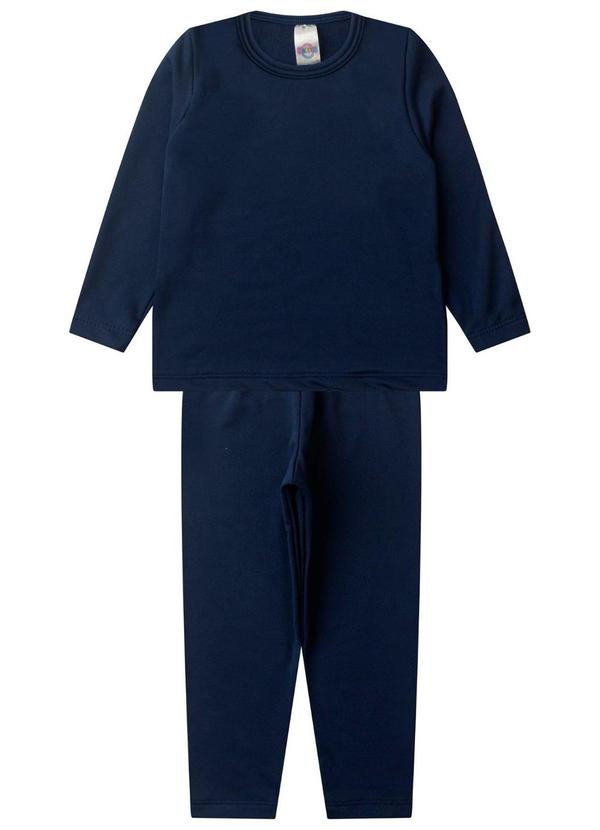 Conjunto Termico Juvenil Segunda Pele Azul