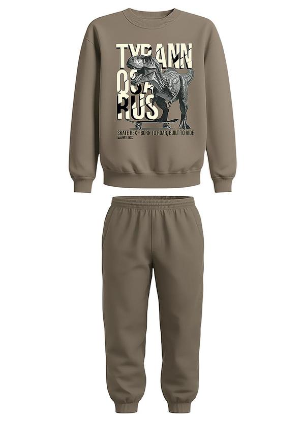 Conjunto Tyrannosaurus Marrom