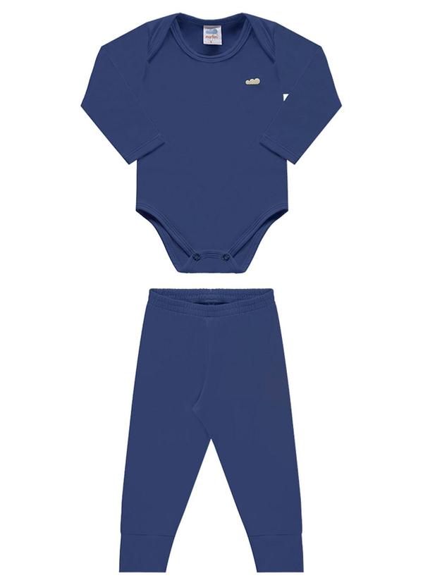 Conjunto Unissex Body e Calça Térmica Baby Azul