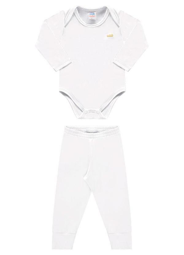 Conjunto Unissex Body e Calça Térmica Branco