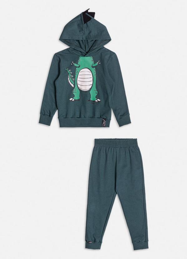 Conjunto Verde de Dinossauro Verde