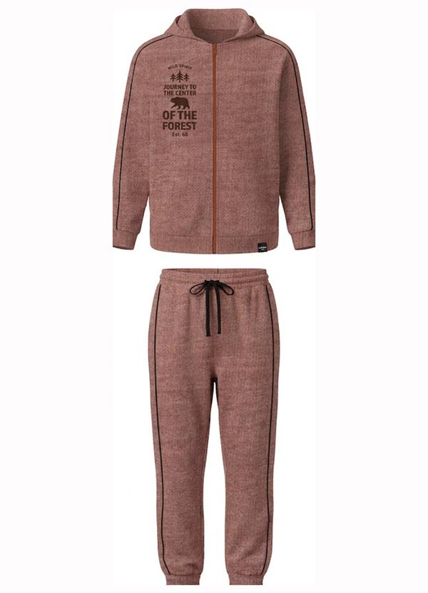 Conjunto Wild Spirit em Moletinho Marrom
