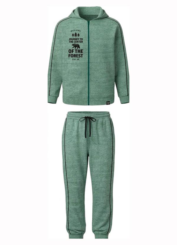 Conjunto Wild Spirit em Moletinho Verde Escuro