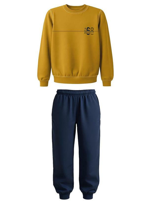 Conjunto Youth Generation em Moletom Amarelo