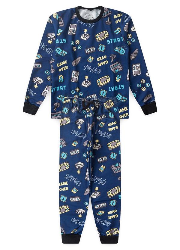 Moletom Infantil Game Azul Escuro