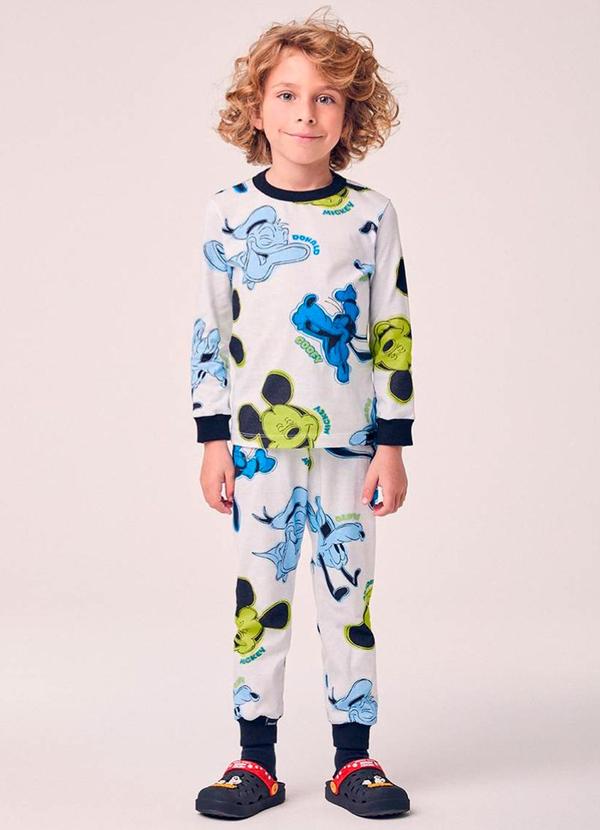 Pijama Infantil Estampado do Mickey e Amigos