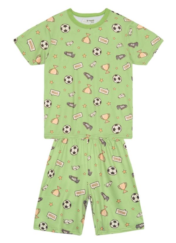 Pijama Infantil Menino em Malha Verde