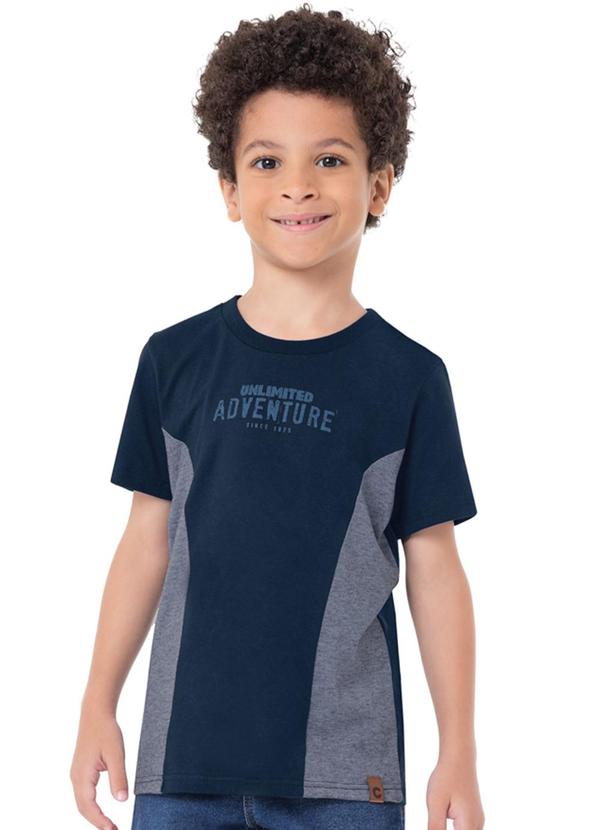 Camiseta Azul Marinho a Fio a Fio Menino