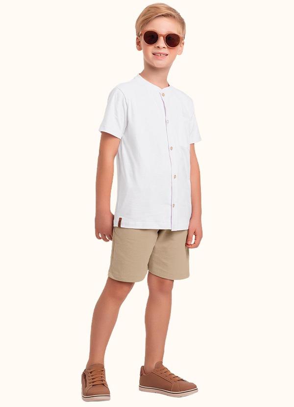 Conjunto Camisa e Bermuda Branco