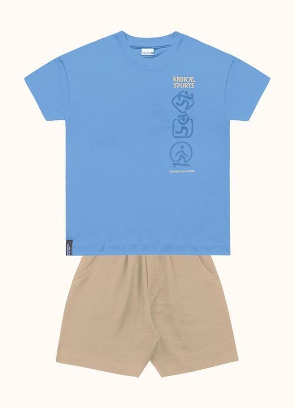 Conjunto Camiseta e Bermuda Azul