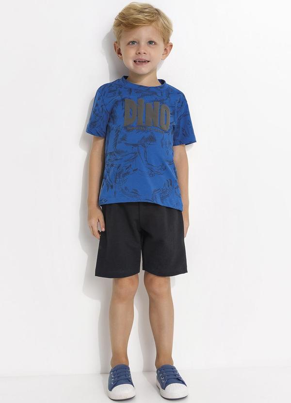 Conjunto Infantil Dinossauro Azul