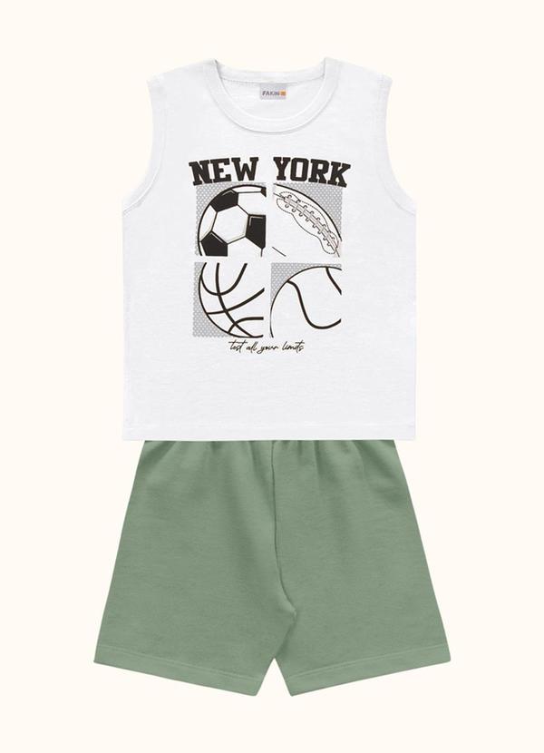 Conjunto Regata e Bermuda Branco