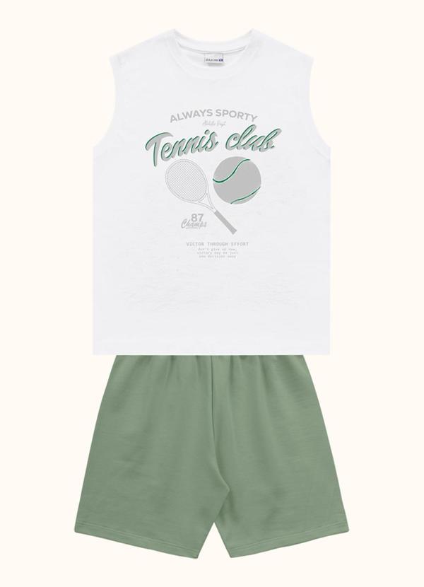 Conjunto Regata e Bermuda Branco