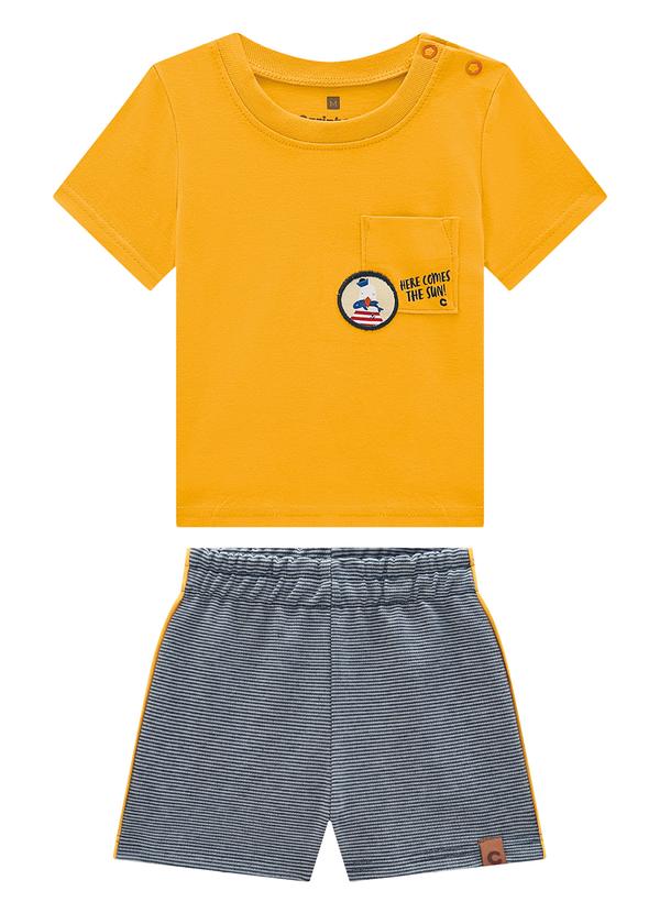 Vista 2 Conjunto Amarelo Mostarda Comfort Menino Carinhoso Carinhoso