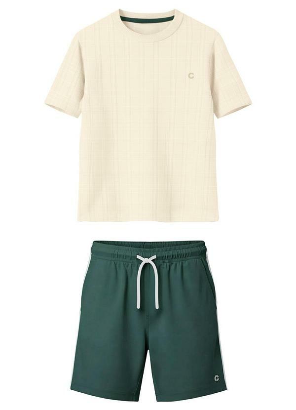 Conjunto Athletic Sport Dept. Texturizado Areia