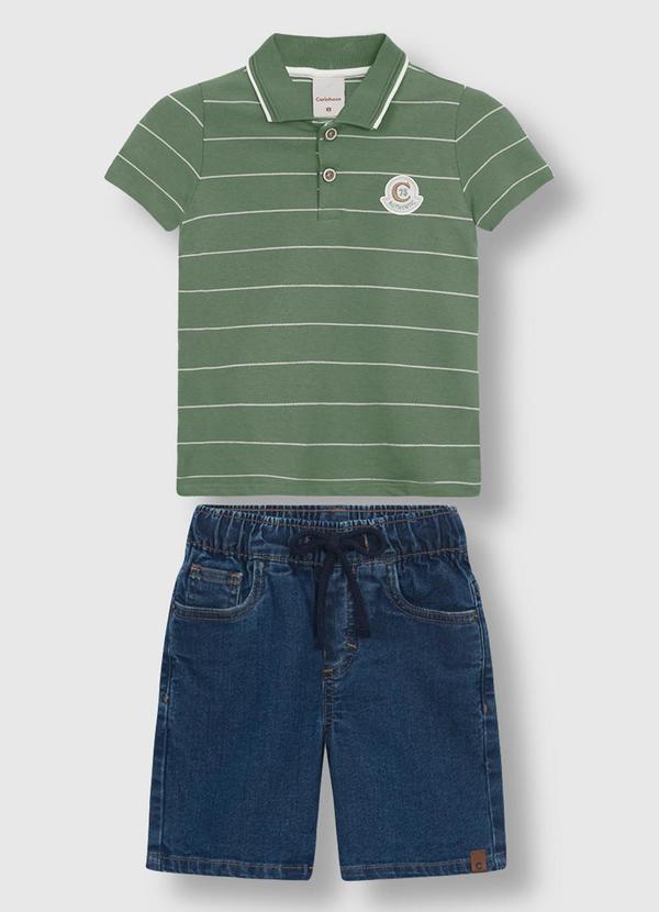 Conjunto Authentic em Piquet Linho Verde