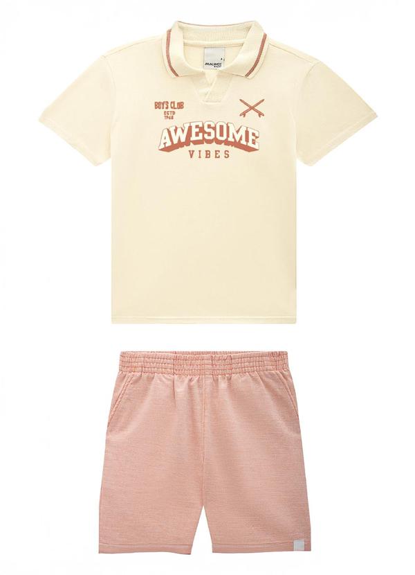 Conjunto Awesome Vibes Off White