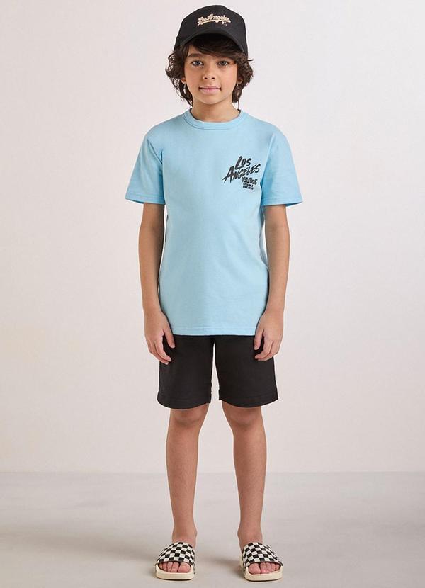 Conjunto Azul com Estampa Los Angeles Azul