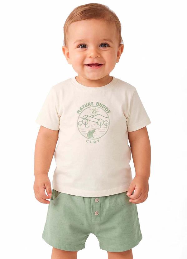 Conjunto Bebê Menino Curto Nature Verde