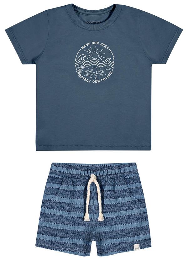 Conjunto Bebê Menino Oceano Azul