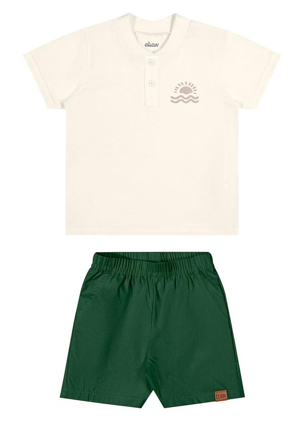 Conjunto Bebê Menino Sol Bege