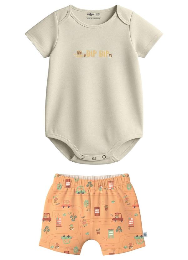 Conjunto Bip Bip Saruel Cinza Mescla