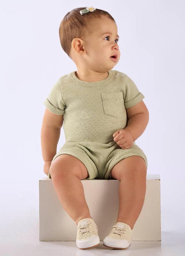 Conjunto Body Short Ribana Nature Verde