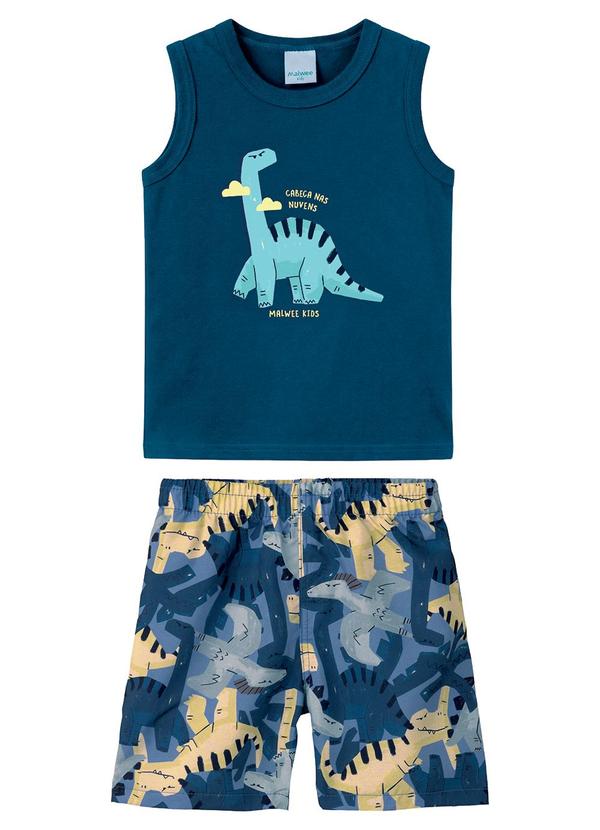 Conjunto Cabeça nas Nuvens Azul Escuro