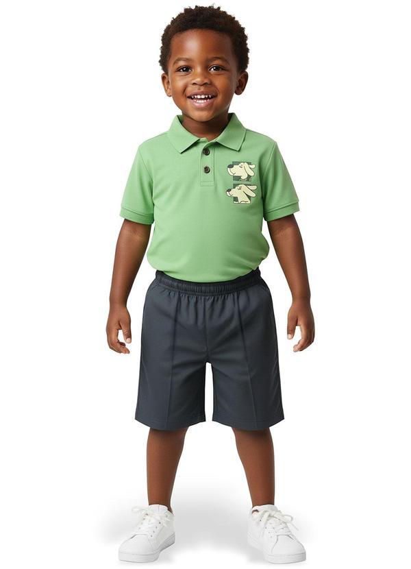 Conjunto Cachorrinho com Moletom Verde Pastel